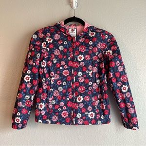 Gymboree Girls Floral Raincoat With Hood